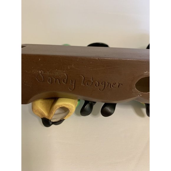 Holland Mold Amish Pennsylvania Dutch Family Sitting On Bench Vintage - Picture 10 of 10